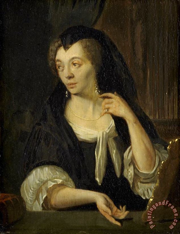 Ludolf Backhuysen Anna De Hooghe (1645 1717). The Painter's Fourth Wife Art Print