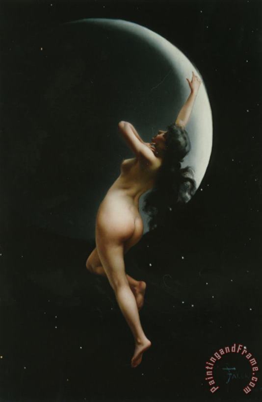 The Moon Nymph painting - Luis Ricardo Falero The Moon Nymph Art Print