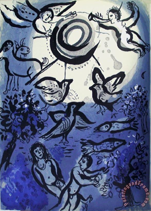 Bible Creation painting - Marc Chagall Bible Creation Art Print