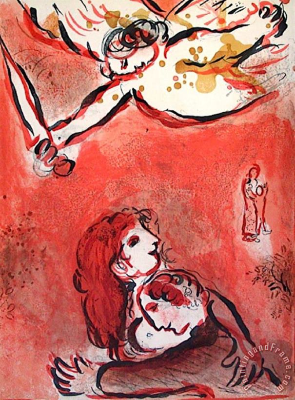 Marc Chagall Bible Le Visage D Israel Art Print