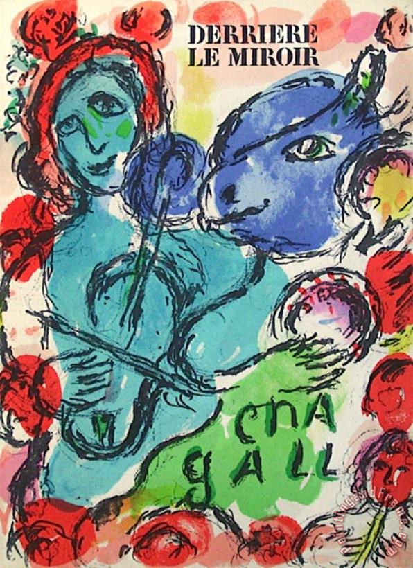 Dlm Pantomime painting - Marc Chagall Dlm Pantomime Art Print