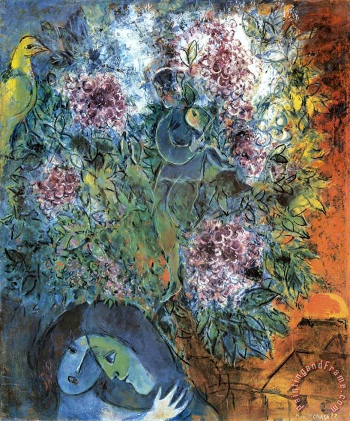 Marc Chagall Enchantment Vesperal Art Painting