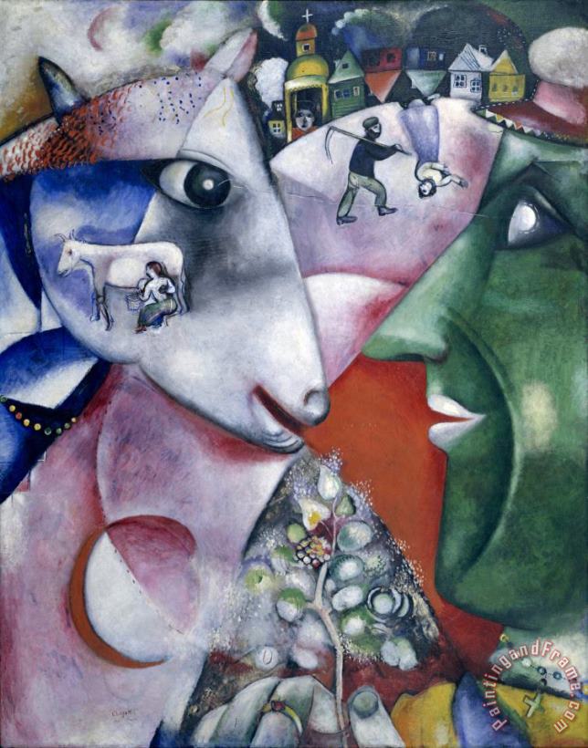 Marc Chagall I And The Village Art Painting
