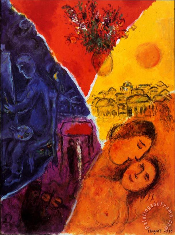 Marc Chagall Joie Art Print