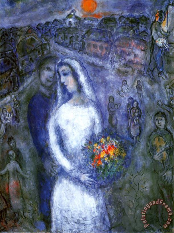 Marc Chagall Le Couple Art Painting