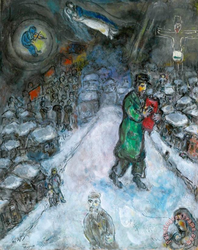 Marc Chagall Le Soir Art Print