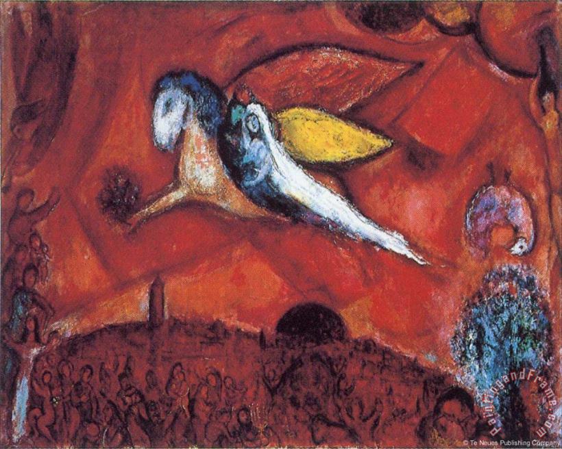 Marc Chagall Study to Song of Songs Iv 1958 4 Art Painting