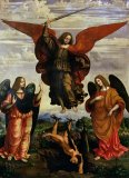 The Archangels triumphing over Lucifer