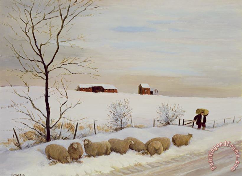 Another Hard Winter painting - Margaret Loxton Another Hard Winter Art Print