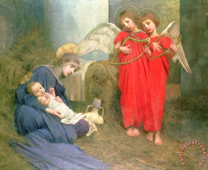 Marianne Stokes Angels Entertaining the Holy Child Art Print