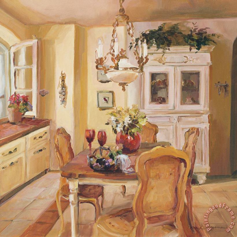French Kitchen I painting - Marilyn Hageman French Kitchen I Art Print