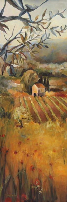 Vineyard in The Valley I painting - Marilyn Hageman Vineyard in The Valley I Art Print