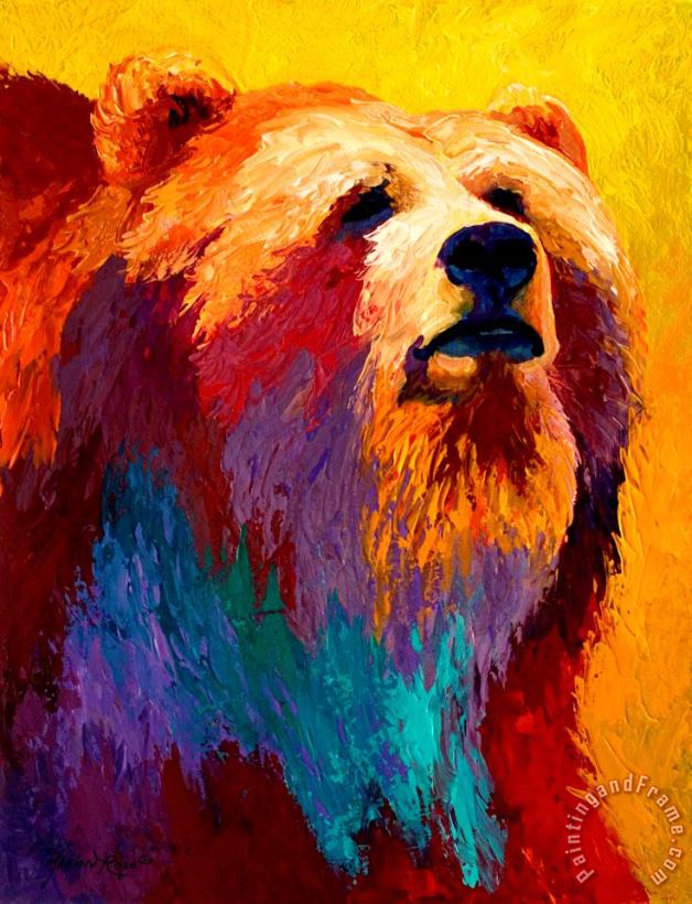 Marion Rose Abstract Grizz Art Print