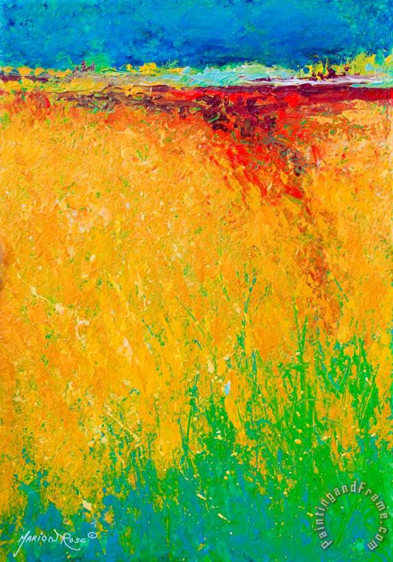 Abstract Landscape 1 painting - Marion Rose Abstract Landscape 1 Art Print