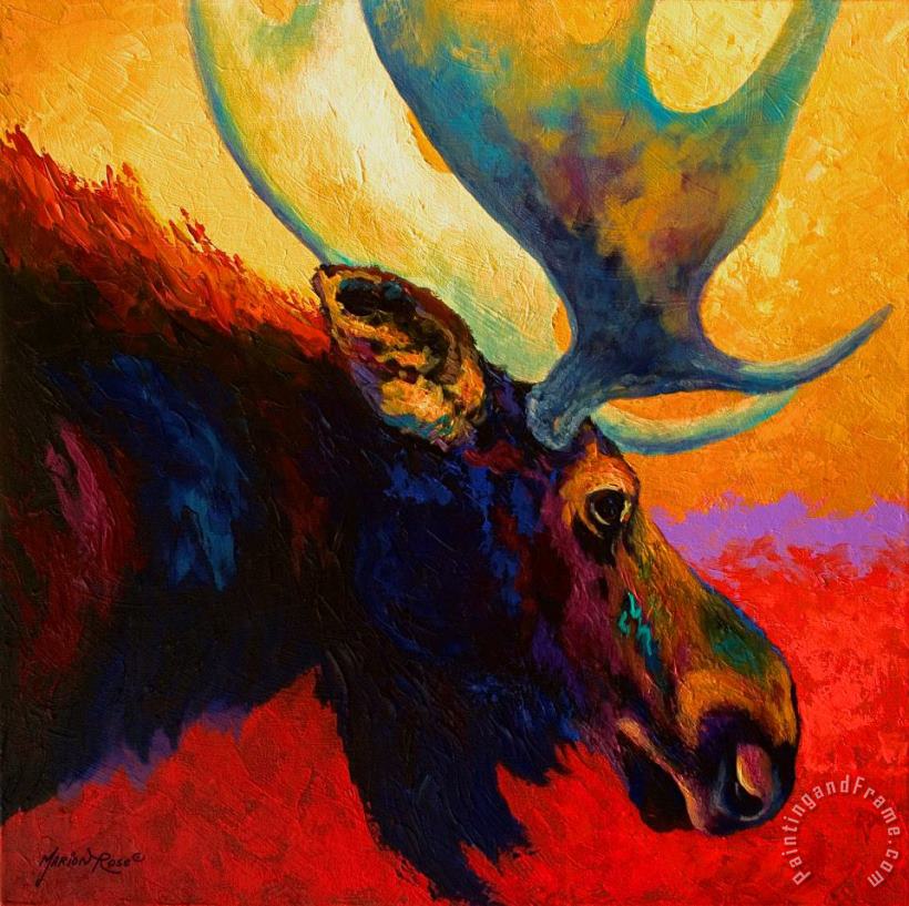 Marion Rose Alaskan Spirit - Moose Art Painting