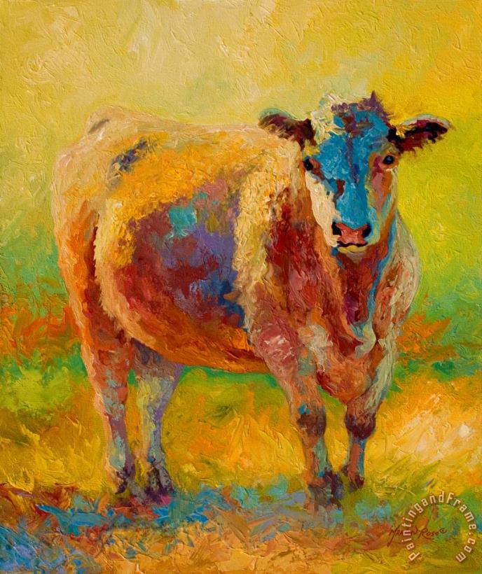 Marion Rose Blondie - Cow Art Painting