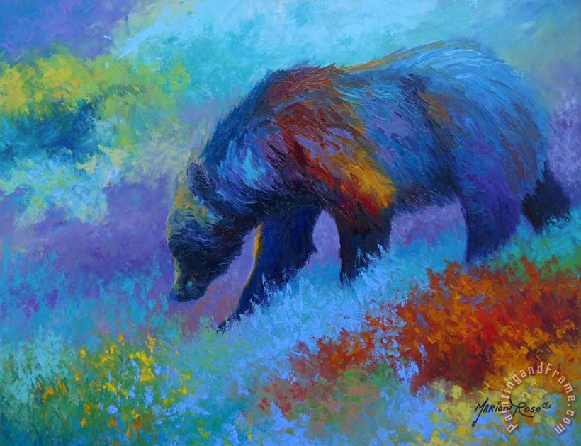 Denali Grizzly Bear painting - Marion Rose Denali Grizzly Bear Art Print