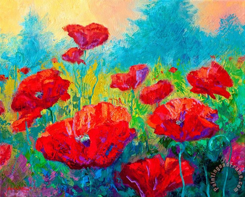 Marion Rose Field Of Red Poppies Art Painting