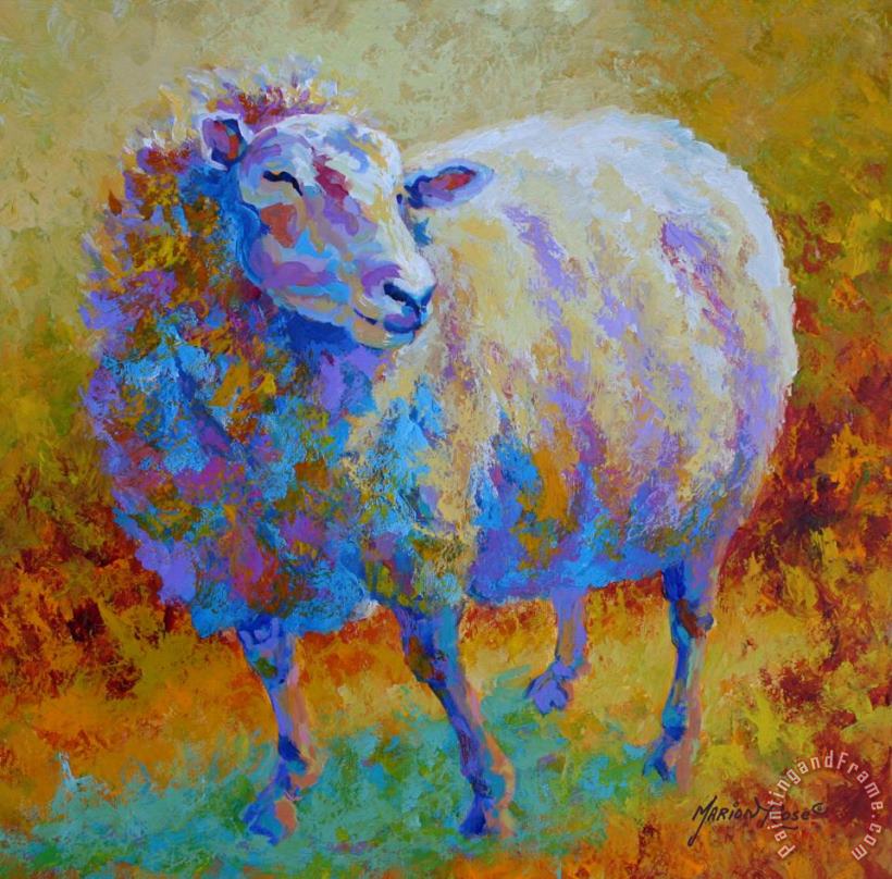 Me Me Me - Sheep painting - Marion Rose Me Me Me - Sheep Art Print