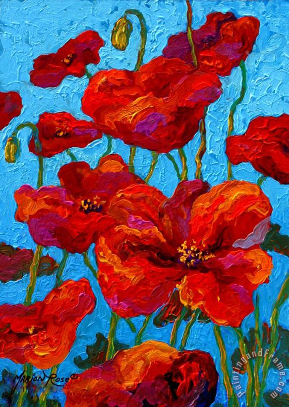 Marion Rose Spring Poppies Art Painting