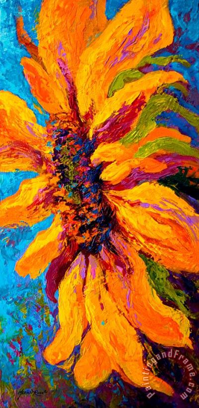 Sunflower Solo II painting - Marion Rose Sunflower Solo II Art Print