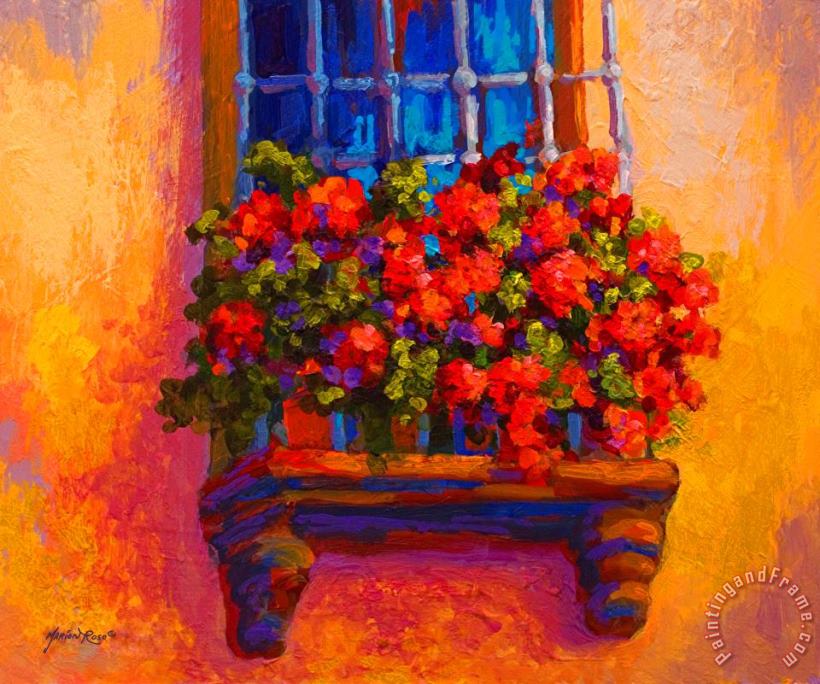 Marion Rose Window Box Art Print
