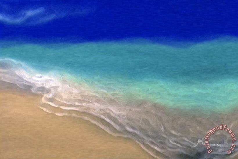 Beach Scene 7. Abstract Ocean Art painting - Mark Lawrence Beach Scene 7. Abstract Ocean Art Art Print