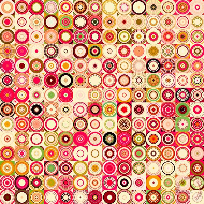 Circles And Squares 21. Modern Abstract Fine Art painting - Mark Lawrence Circles And Squares 21. Modern Abstract Fine Art Art Print