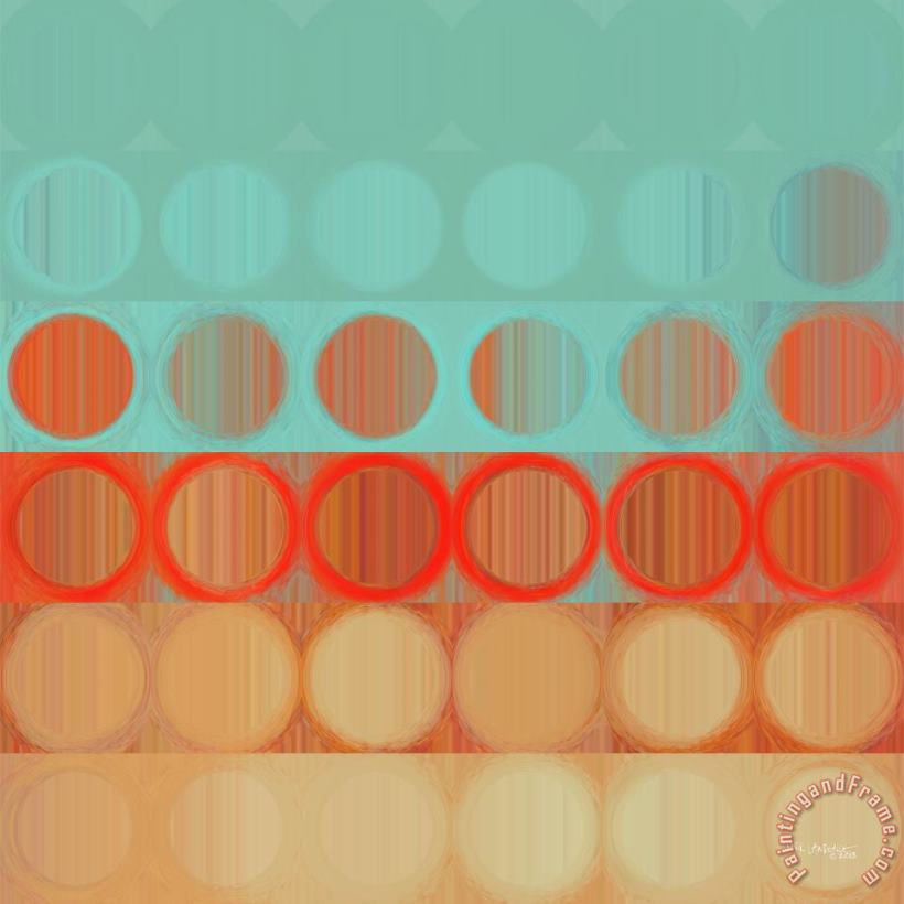 Mark Lawrence Circles And Squares 23. Modern Abstract Fine Art Art Print