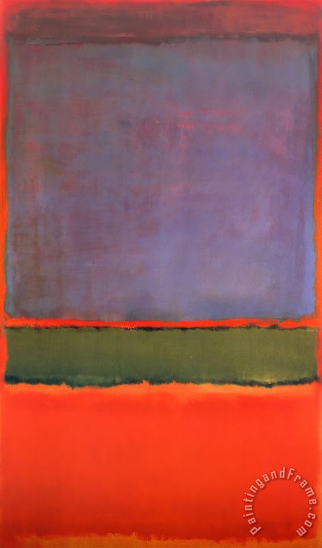 No 6 Violet Green And Red 1951 painting - Mark Rothko No 6 Violet Green And Red 1951 Art Print