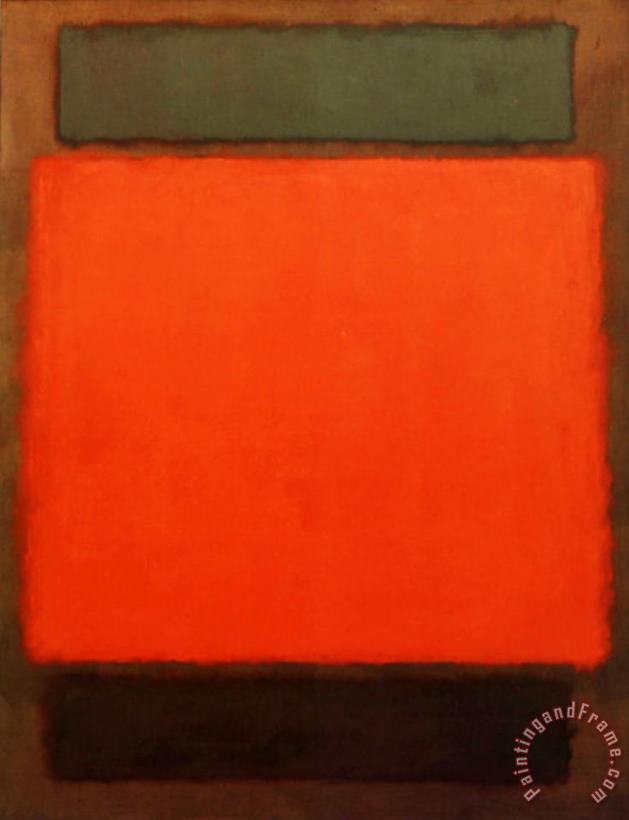 Mark Rothko Orange Brown Art Print