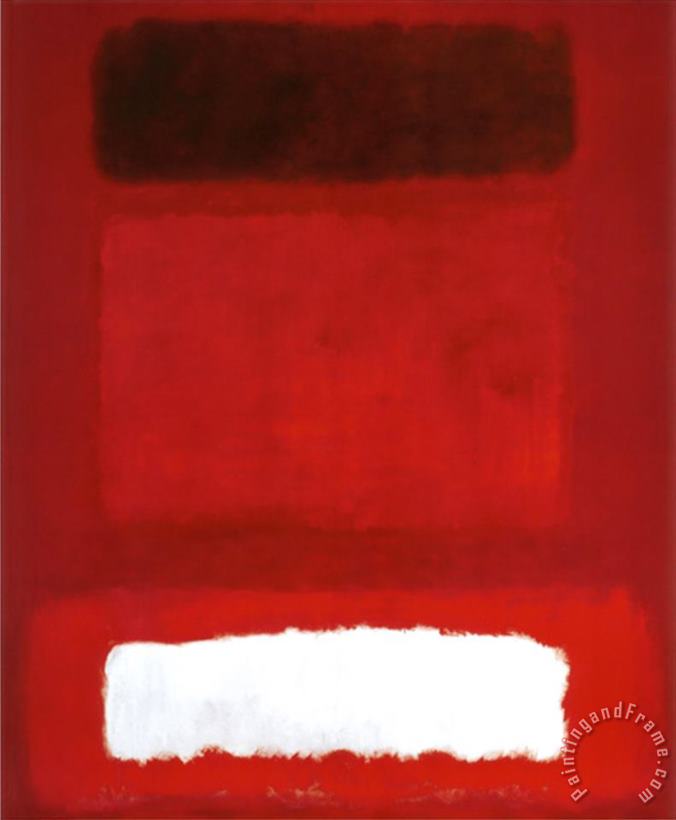Mark Rothko Red White Brown Art Painting