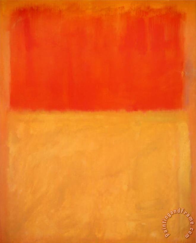 Mark Rothko Twentieth Century Art Masterpieces Mark Rothko Orange And Tan Art Painting