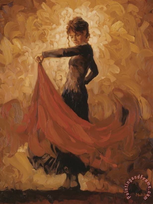 Flamenco I painting - Mark Spain Flamenco I Art Print