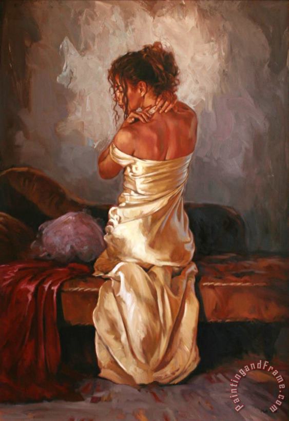 Mark Spain White Dress Art Painting