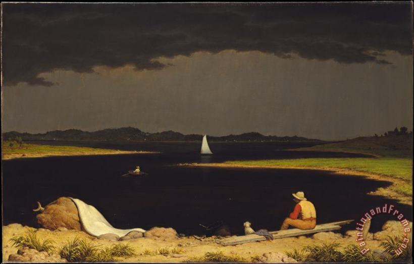 Martin Johnson Heade Approaching Thunder Storm 1859 Art Print
