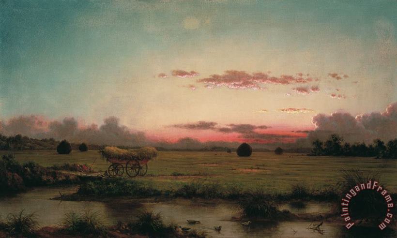 The Marshes at Rhode Island painting - Martin Johnson Heade The Marshes at Rhode Island Art Print