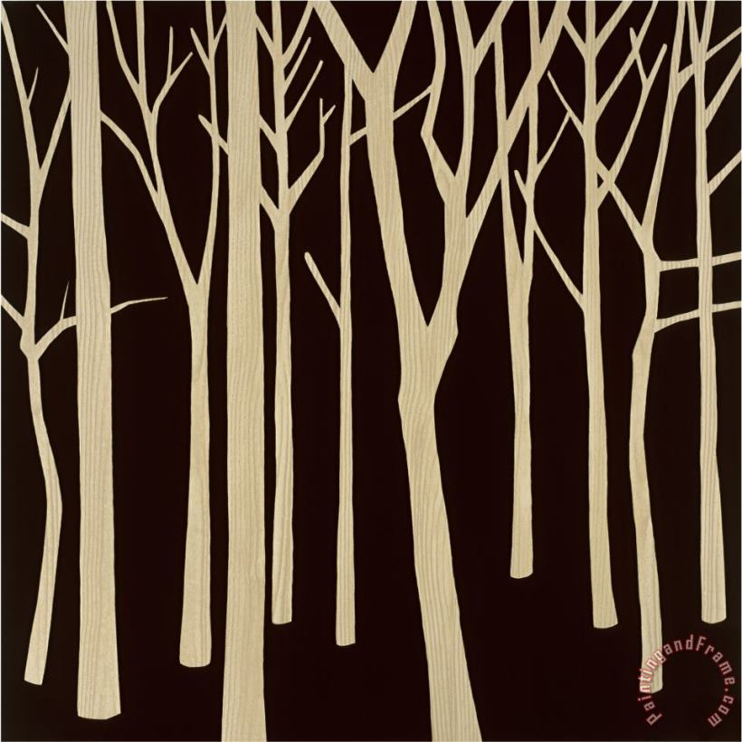 Mary Calkins Sepia Forest 2 Art Painting