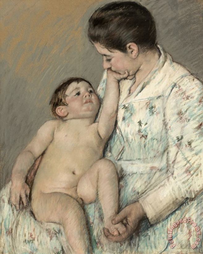 Mary Cassatt A Caress Art Painting