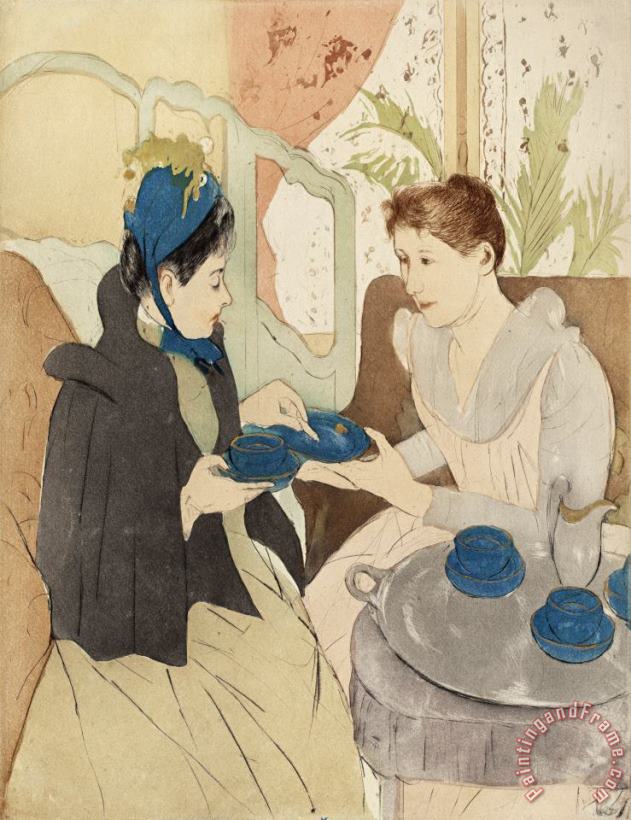 Mary Cassatt Afternoon Tea Party Art Painting