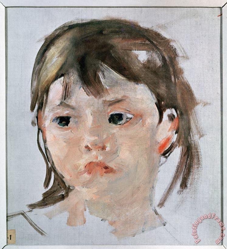 Mary Cassatt Head of a Young Girl (oil on Canvas) Art Painting