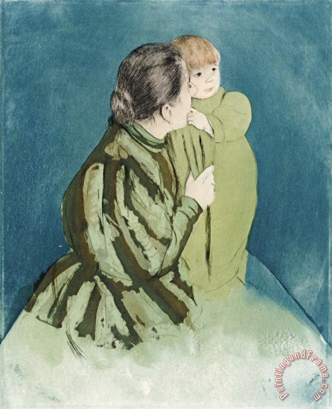Mary Cassatt Peasant Mother And Child Art Print