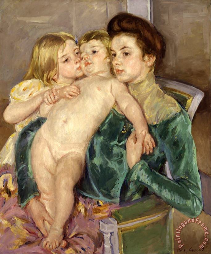 Mary Cassatt The Caress Art Print