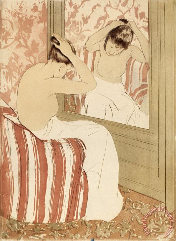 The Coiffure painting - Mary Cassatt The Coiffure Art Print
