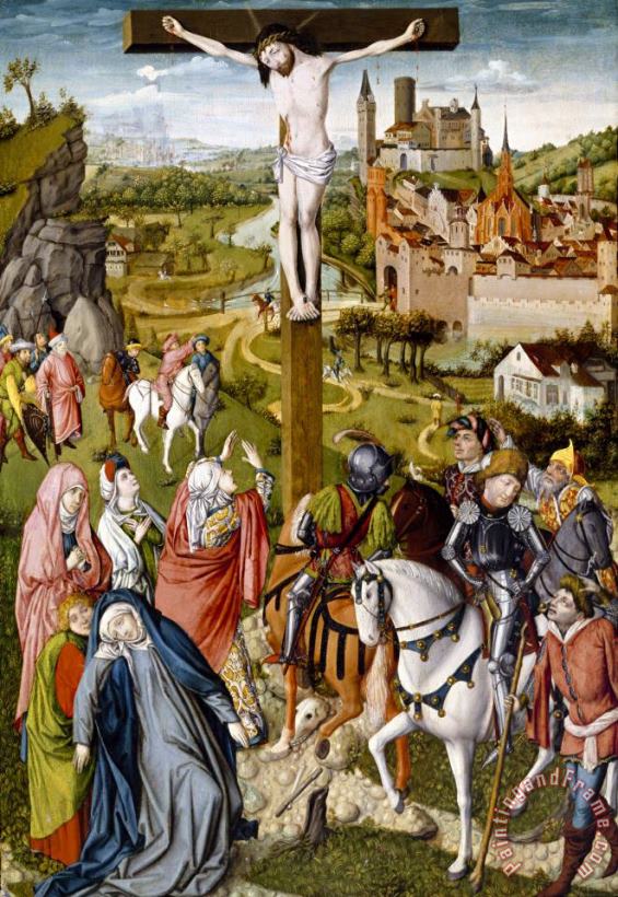 Master of Georg Muehlich's Meisterlin Chronicle The Crucifixion Art Print