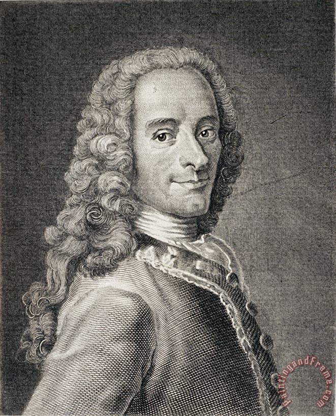 Francois Marie Arouet De Voltaire (1694 1778) painting - Maurice-Quentin de La Tour Francois Marie Arouet De Voltaire (1694 1778) Art Print