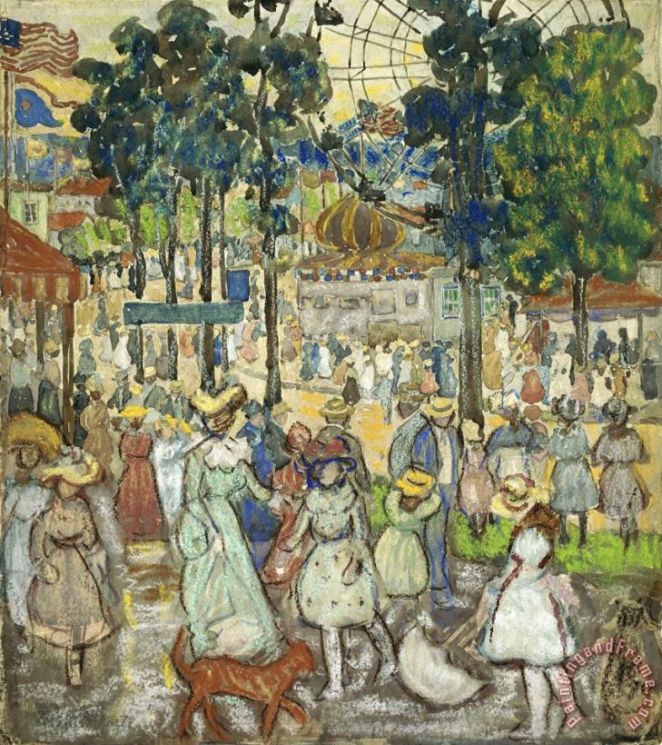 The Amusement Park painting - Maurice Brazil Prendergast The Amusement Park Art Print The Amusement Park painting - Maurice Brazil Prendergast The Amusement Park Art Print