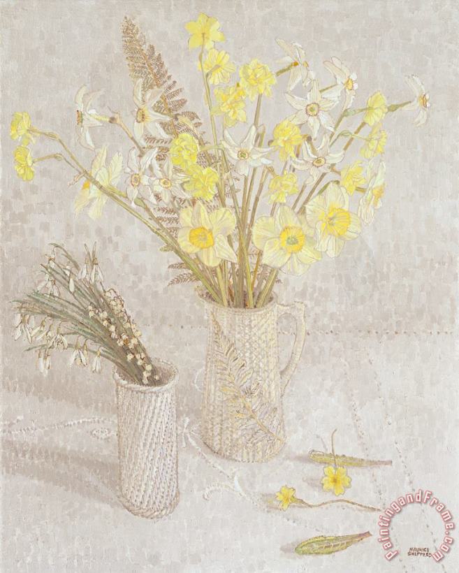 Welsh Spring Flowers painting - Maurice Sheppard Welsh Spring Flowers Art Print