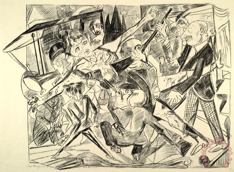 The Martyrdom painting - Max Beckmann The Martyrdom Art Print