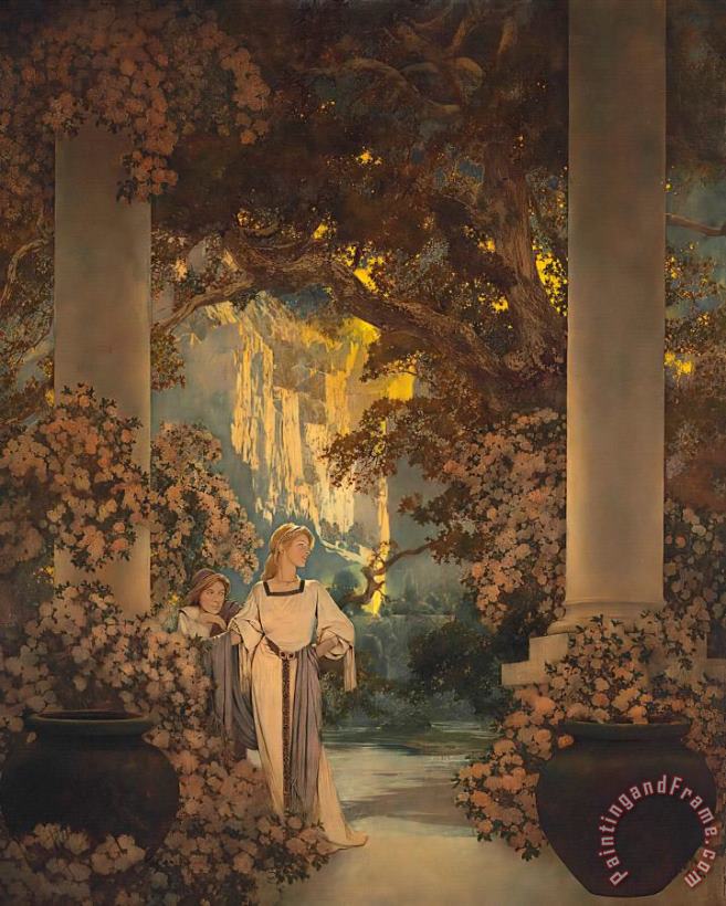Maxfield Parrish Land of Make Believe, 1905 Art Painting